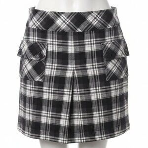Ann Taylor Loft  Y2K Preppy Black White Skirt Size 4